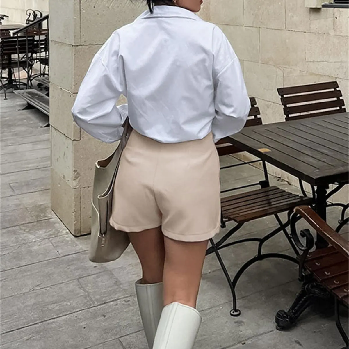 Casual Gonna a pieghe a vita alta per le donne Patchwork a strati Solid Summer 2023 Fashion Cute Y2k Gonna Slim Mini Ski