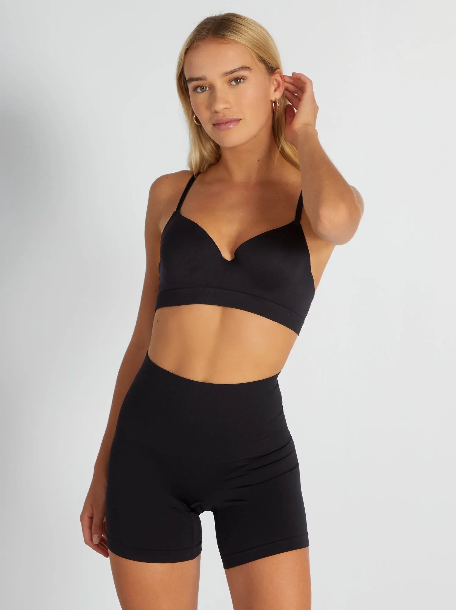 Culotte in microfibra - Nero