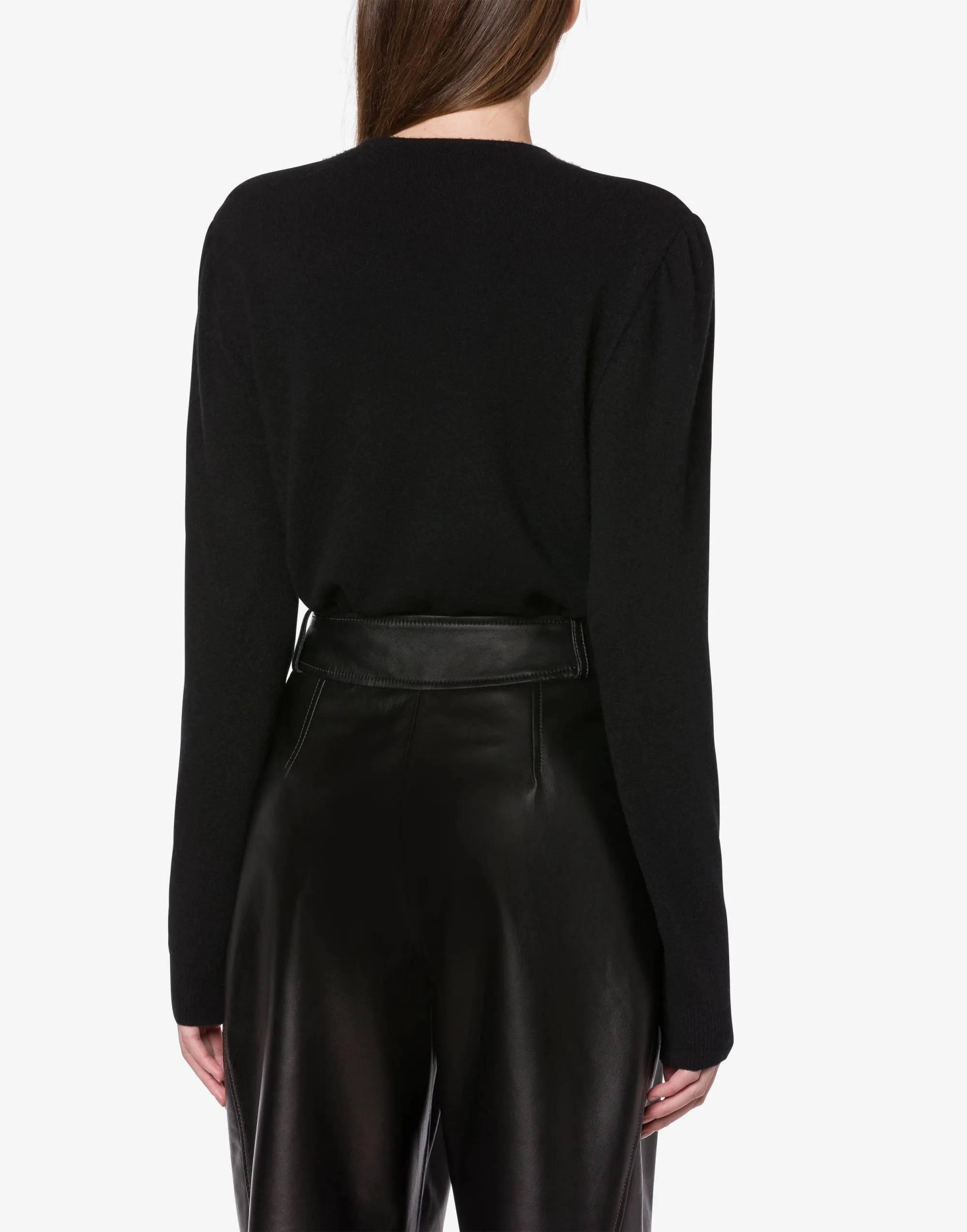 MAGLIA IN CASHMERE E LANA NERA