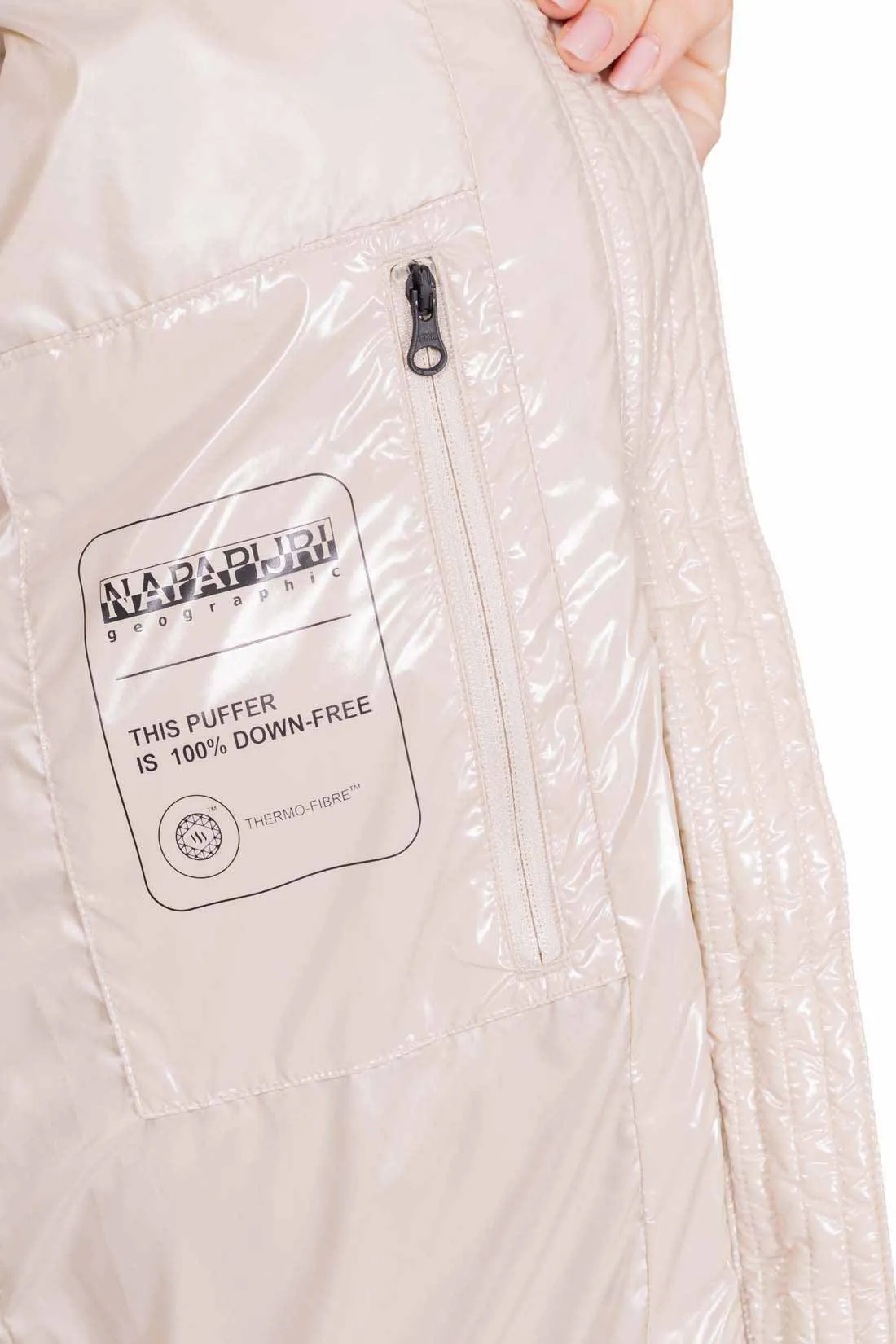 NAPAPIJRI Piumino smanicato donna Glane glossy