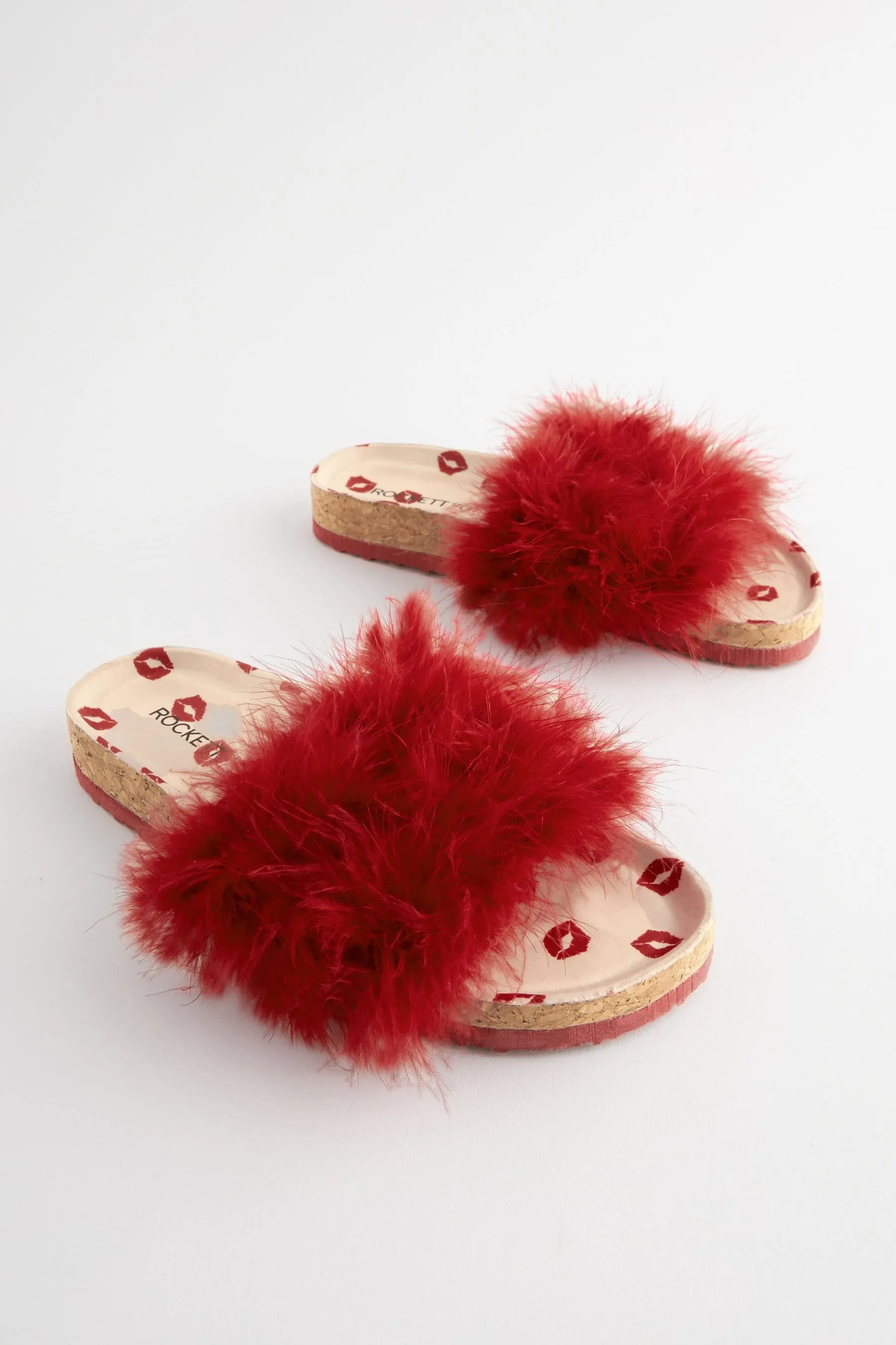 Rockett St George - Ciabatte con sabot in pelliccia sintetica