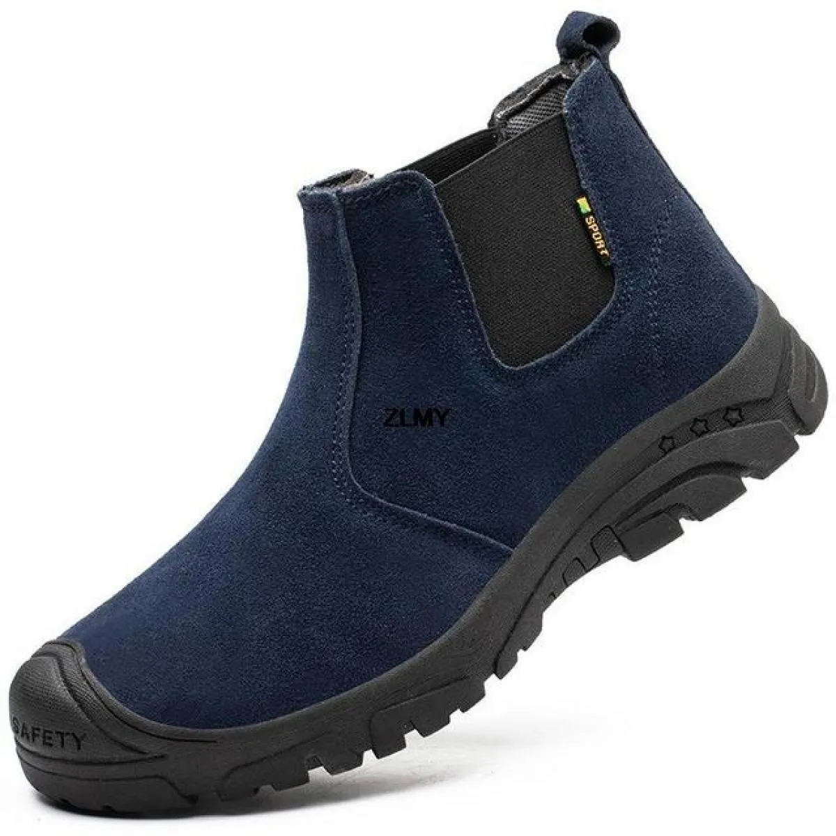 Scarpe antinfortunistiche slip on Scarpe con punta in acciaio da uomo Stivali antinfortunistici antiscintilla anti-pugnalata Sti