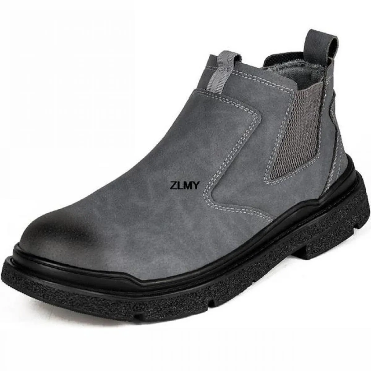 Scarpe antinfortunistiche slip on Scarpe con punta in acciaio da uomo Stivali antinfortunistici antiscintilla anti-pugnalata Sti